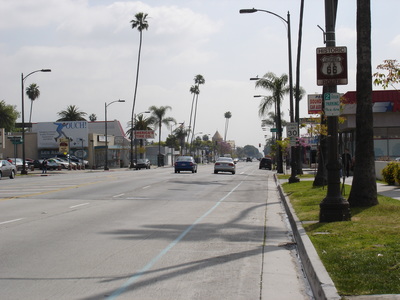 Route 66 running through Pasadena.