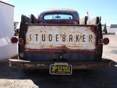 Classic Studebaker pick up truck at the Wigwam Motel, Holbrook, Arizona. Route 66.
